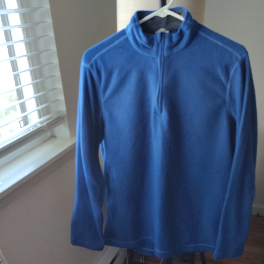 Men's Blue Half-Zip Sweater